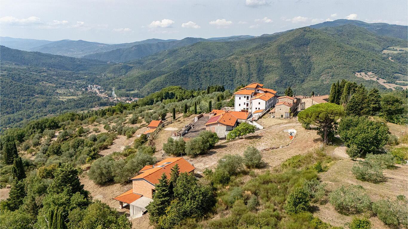 vista aerea del borgo